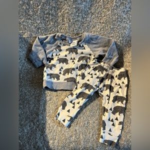 6-12 months cute pajama set-up